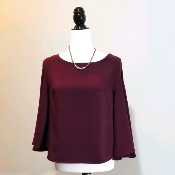 Lauren Ralph Lauren Women's Top Size S Bell Drop Sleeves - Picture 7 of 7